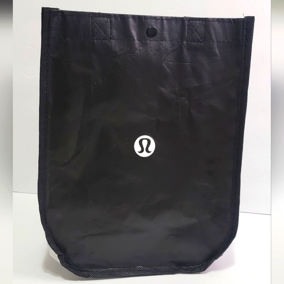 Lululemon Black and White Reusable Small Tote Bag - Picture 5 of 6